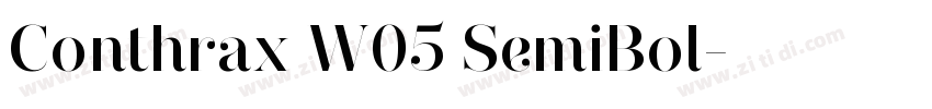 Conthrax W05 SemiBol字体转换
